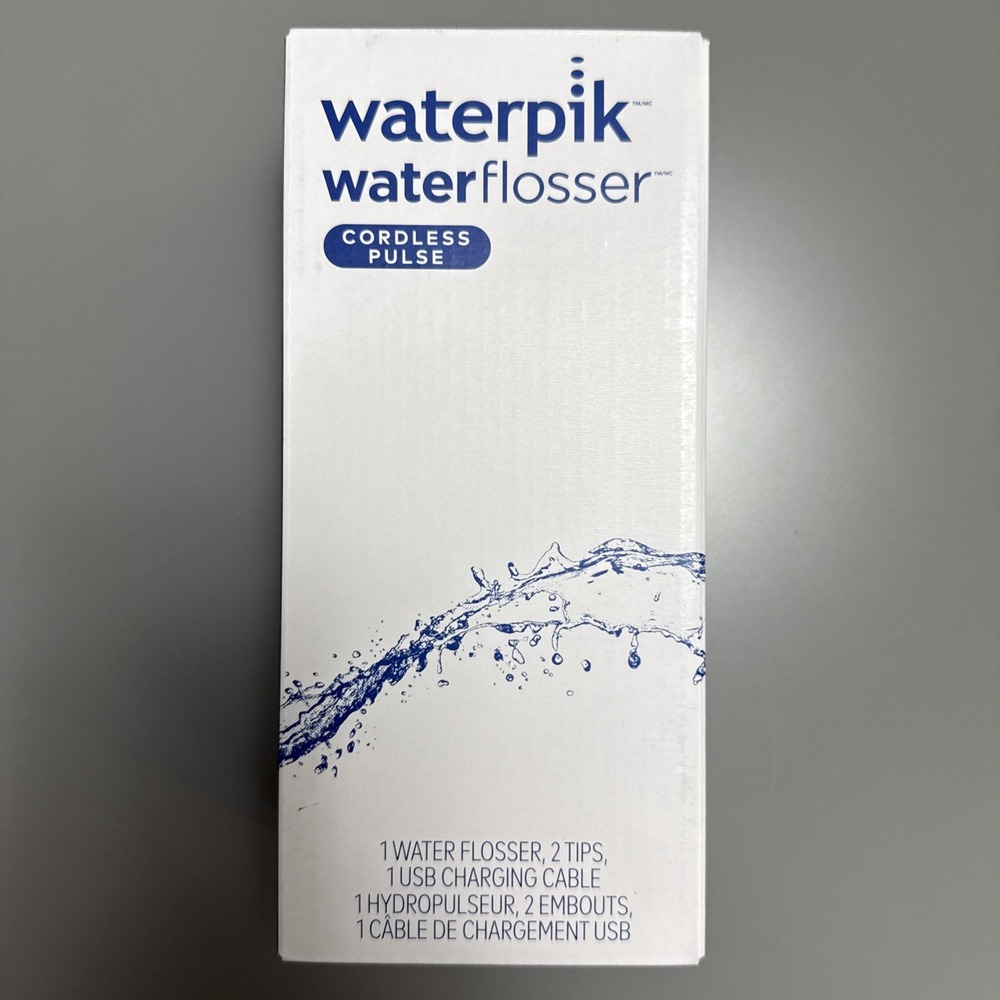 Waterpik Cordless Pulse Rechargeable Portable Water Flosser Teeth, WF-20 Blue
